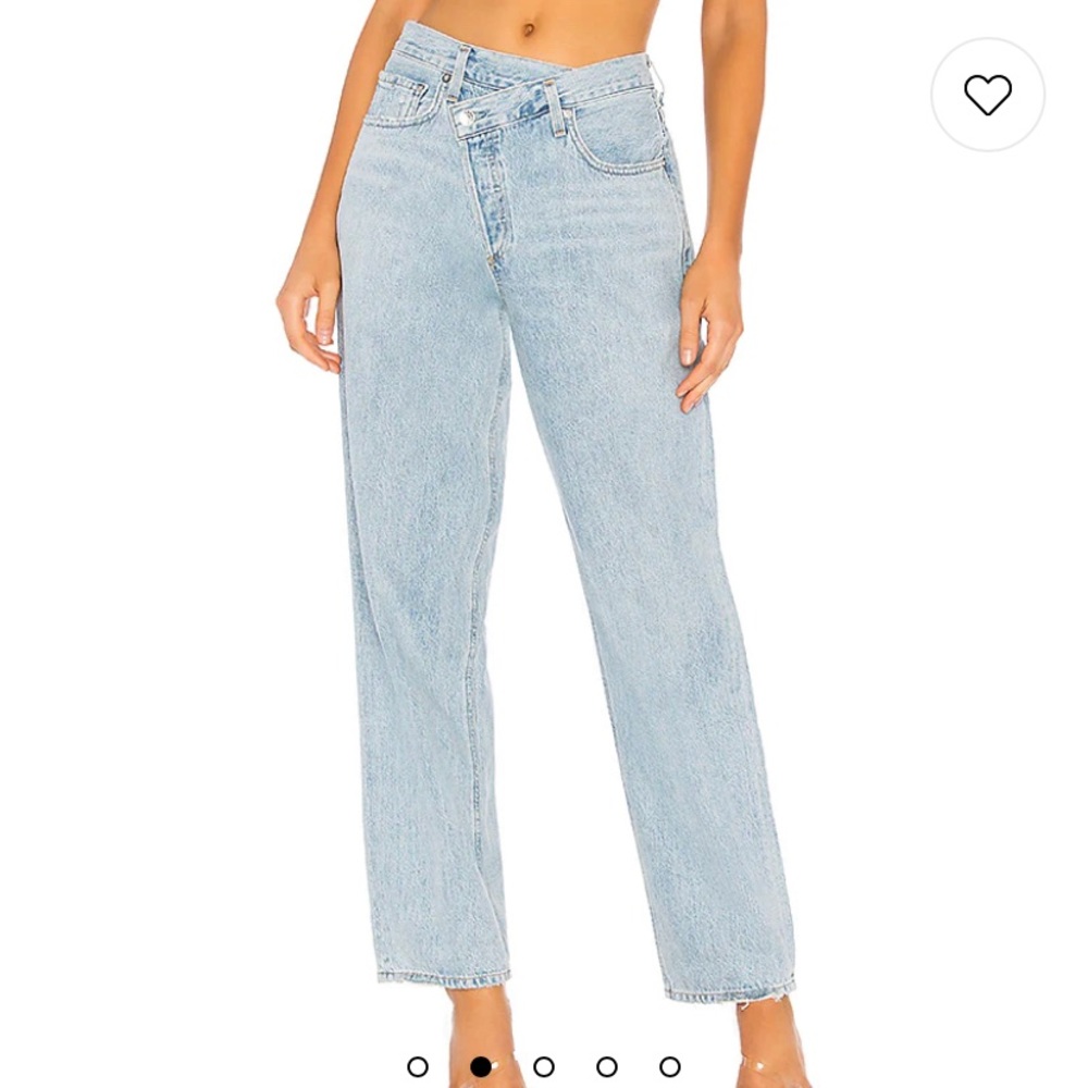 Agolde criss cross jeans